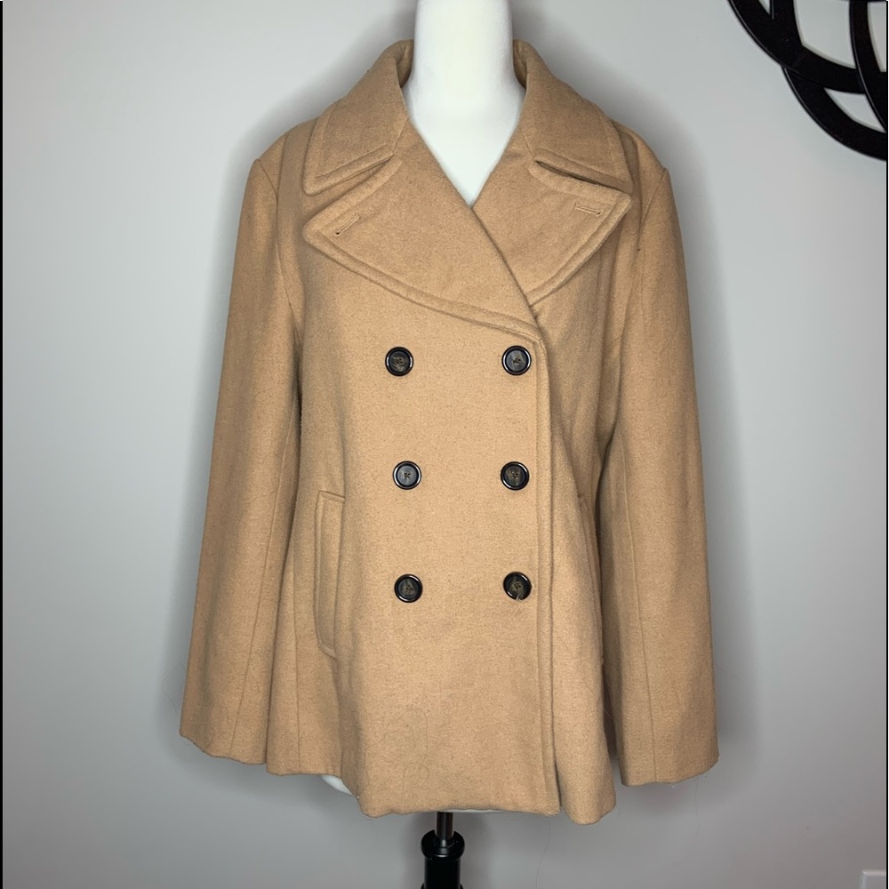 Old Navy Tan Winter PeaCoat